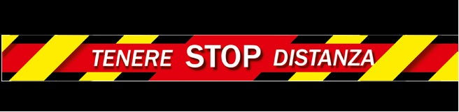 GOUP SOLUTIONS STICKER DA TERRA STOP,TENERE DISTANZA A MANTIENI LA DISTANZA [STICKERDIST]