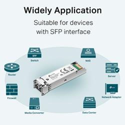 TP-Link - SM311LM - Gigabit SFP module, Multi-mode, MiniGBIC, LC interface, Up to 550/275m distance [SM311LM]
