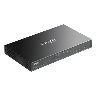 TP-Link - ES210GP - Omada 10-Port Gigabit Easy Managed Switch with 8-Port PoE+, 8 Gigabit PoE+ Ports, 1x Gigabit Non-PoE Ports, 1 Combo Gigabit RJ45/SFP Port, 802.3at/af, 63 W PoE Power, Desktop St [ES210GP]
