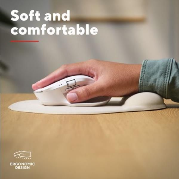 TAPPETINO/MOUSEPAD ERGONOMICO CON POGGIAPOLSO - TRUST BIGFOOT - BEIGE [26012]