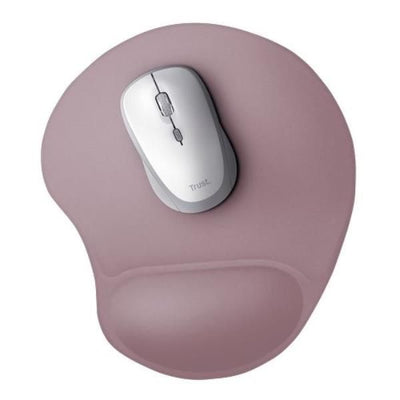 TAPPETINO/MOUSEPAD ERGONOMICO CON POGGIAPOLSO - TRUST BIGFOOT - ROSA [26013]