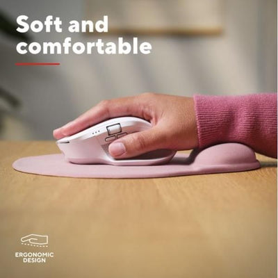 TAPPETINO/MOUSEPAD ERGONOMICO CON POGGIAPOLSO - TRUST BIGFOOT - ROSA [26013]