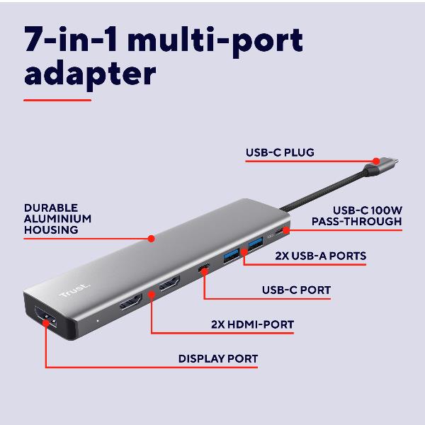 DALYX 7-IN-1 MULTIPORT ADAPTER [25661]