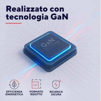 ALIMENTATORE/CARICABATTERIA 65W ULRTACOMPATTO USB-C GAN - CAVO RICARICA INCLUSO - PLASTICA RICICLATA 100% - TRUST MAXO - NERO [26046]