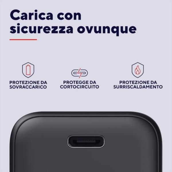 ALIMENTATORE/CARICABATTERIA 65W ULRTACOMPATTO USB-C GAN - CAVO RICARICA INCLUSO - PLASTICA RICICLATA 100% - TRUST MAXO - NERO [26046]