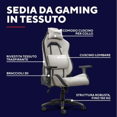 SEDIA GAMING PREMIUM IN TESSUTO - TRUST GXT 723B RUYA - BEIGE [25532]