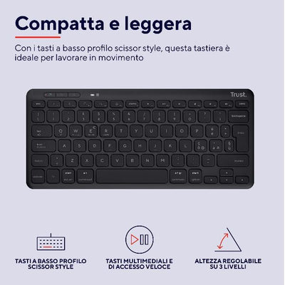 TRUST TASTIERA LYRA COMPACT WIRELESS IT [24708]