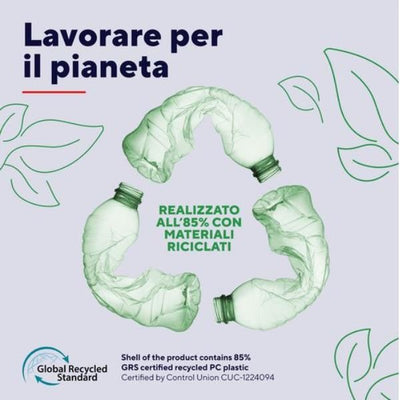 MOUSE WIRELESS MULTICONNECT 2x BT + WL 2,4GHZ CON ROTELLA HYPERSCROLL + SCROLL ORIZZONTALE - PLASTICA RICICLATA 85% - DURATA BATTERIE 19M - SILENT - 3200DPI - TRUST FERRO - NERO [25673]