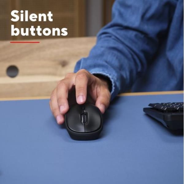 MOUSE WIRELESS SILENZIOSO - 1600DPI - PLASTICA RICICLATA 82% - DURATA BATTERIA 12 MESI - TRUST YVI+ - NERO GLOSS [25512]