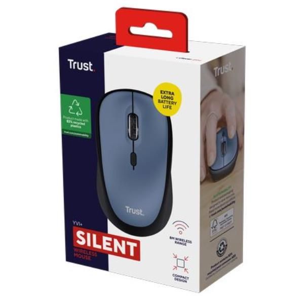 Trust Yvi+ mouse Casa Ambidestro RF Wireless Ottico 1600 DPI [25514]