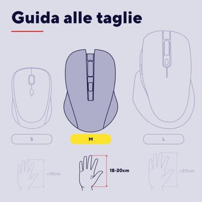 MOUSE WIRELESS RICARICABILE MULTICONNECT WL 2,4GHZ + 2x BT SILENT - 3200DPI - TRUST NIVEN - NERO [26021]