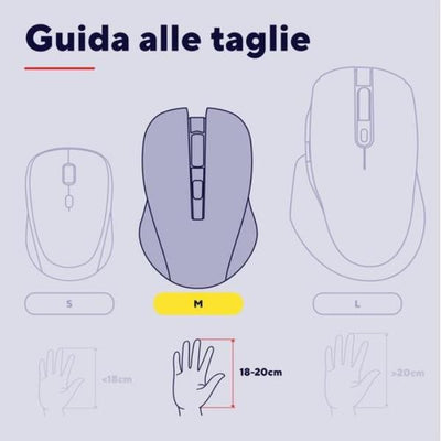 MOUSE WIRELESS RICARICABILE MULTICONNECT WL 2,4GHZ + 2x BT SILENT - 3200DPI - TRUST NIVEN - BIANCO [26022]