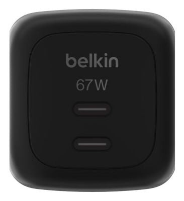 BOOSTCHARGE 67W DUAL USB-C PD WALL CHARGER, BLK [WCH020KQBK]