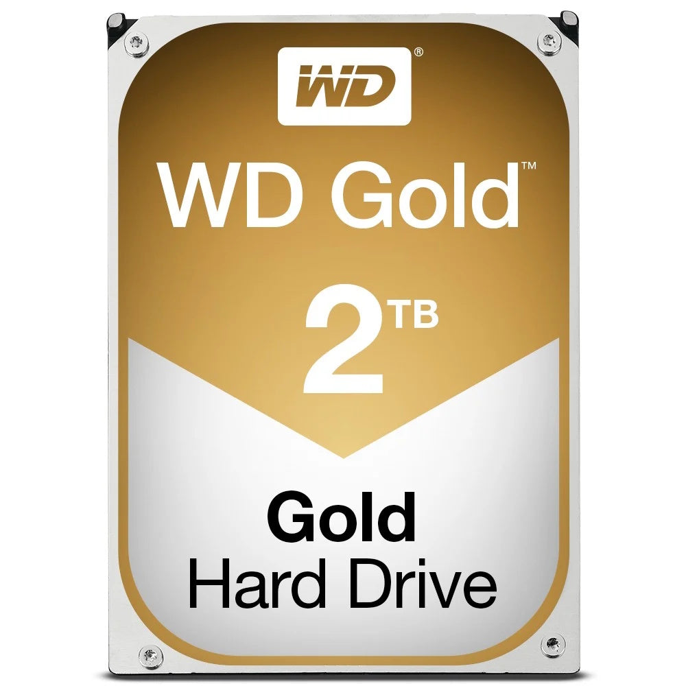 WESTERN DIGITAL HDD GOLD 2TB 3,5 7200RPM SATA 6GB/S 128MB CACHE ** RICONDIZIONATO** [WD2005FBYZ_R]
