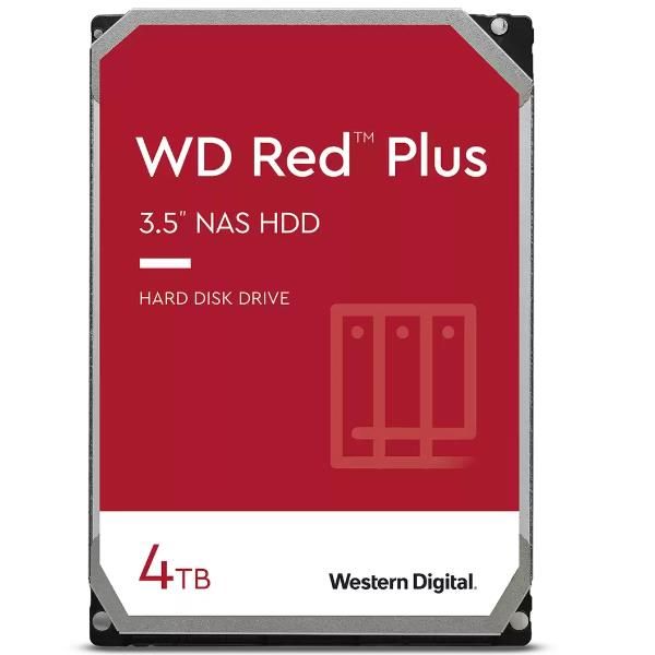 Western Digital Red Plus WD40EFZZ disco rigido interno 4 TB 5400 Giri/min 128 MB 3.5" Serial ATA III [WD40EFZZ]