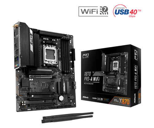 ASROCK MB AMD AM5 X870/4DDRS/WIFI [X870 PRO-A WIFI]