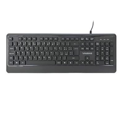 YASHI EXCLUSIVE DUAL USB KEYB+MOUSE BLACK DUAL ITA/ENG [MY541]