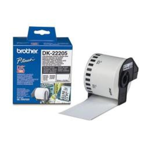 BROTHER DK-22205 NASTRO BIANCO CARTA TERMICA A LUNGHEZZA CONTINUA- 62MM -30 [DK22205]