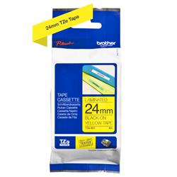 BROTHER NASTRO TIPO TZ 24MM NERO/GIALLO [TZE651]