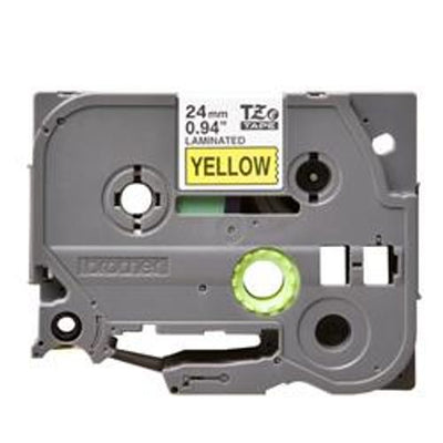 BROTHER NASTRO TIPO TZ 24MM NERO/GIALLO [TZE651]