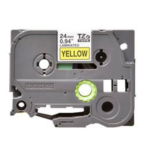 BROTHER NASTRO TIPO TZ 24MM NERO/GIALLO [TZE651]