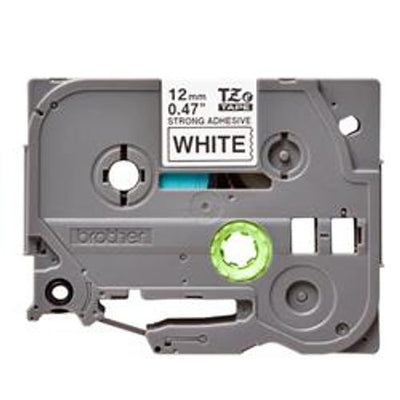 BROTHER NASTRO LAMINATO DA 12MM (8M) NERO SU BIANCO [TZES231]