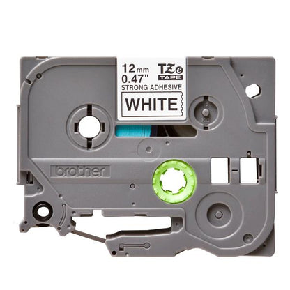 BROTHER NASTRO LAMINATO DA 12MM (8M) NERO SU BIANCO [TZES231]