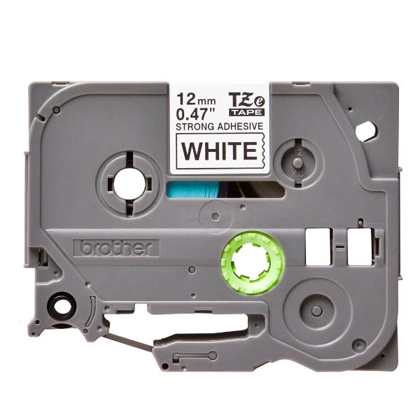 BROTHER NASTRO LAMINATO DA 12MM (8M) NERO SU BIANCO [TZES231]