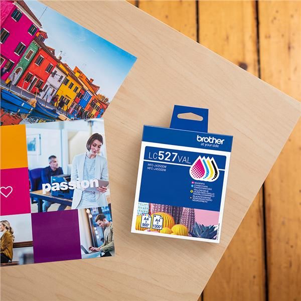 Valuepack kit da 4 Cartucce inchiostro Nero, Ciano, Magenta, Giallo Brother LC527VAL [LC527VAL]