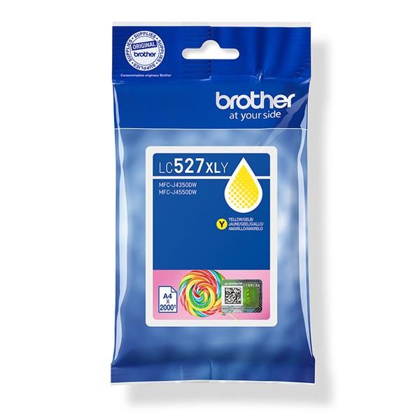 Brother LC527XLY cartuccia d'inchiostro 1 pz Originale Resa elevata (XL) Giallo [LC527XLY]