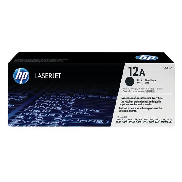 HP TONER NERO 12A 1010 /1012 /1015/ 1020/ 1022/ 3015/3030/3055 [Q2612A]
