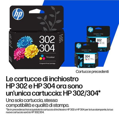 Cartuccia di inchiostro in tricromia originale HP 302X/304XL [B7RT8AE#LS1]