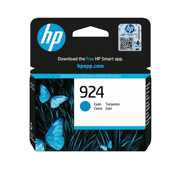 HP CART INK CIANO, 924 [4K0U3NE]