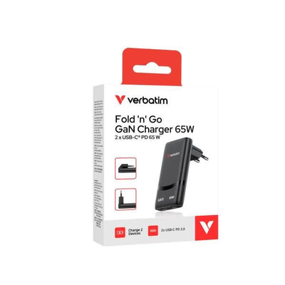 Verbatim 32354 Caricabatterie per dispositivi mobili Computer portatile, Smartphone, Tablet Nero AC Ricarica rapida Interno [32354]