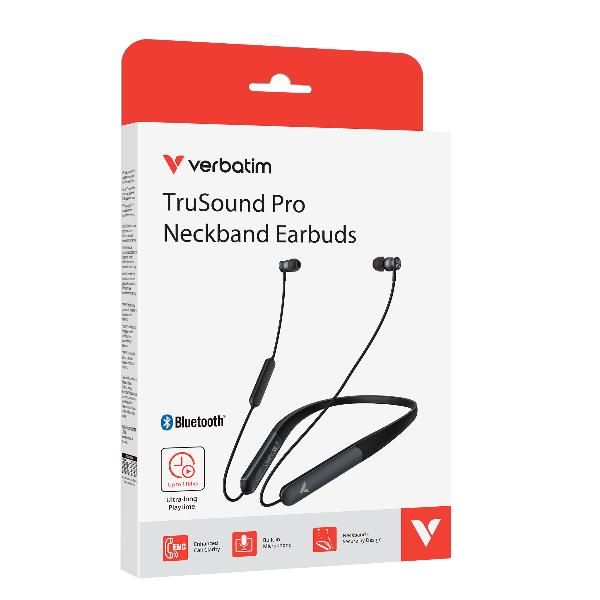 Verbatim TruSound Pro Auricolare Wireless Passanuca Musica/Giornaliera Bluetooth Nero [30203]