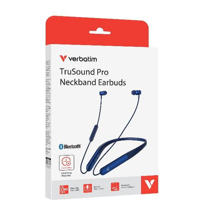 Verbatim TruSound Pro Auricolare Wireless Passanuca Musica/Giornaliera USB tipo-C Bluetooth Blu [30204]