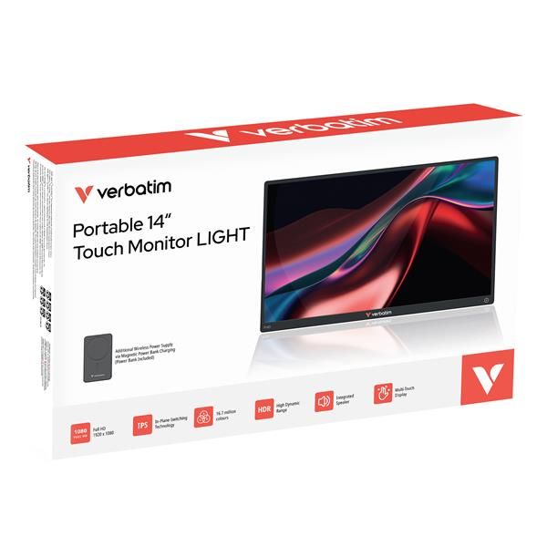 Monitor portatile 14" light FHD alimentazione anche wireless Powerbank incluso [32088]