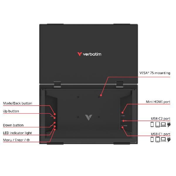 MONITOR PORTATILE 15.6 FHD DUAL [32403]