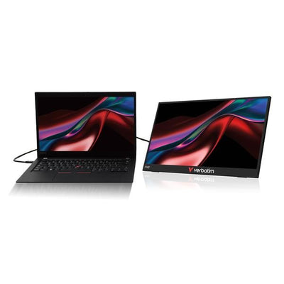 Verbatim Portable 15.6" FHD Touch Monitor LIGHT Monitor portatile Nero 39,6 cm (15.6") LCD 1920 x 1080 Pixel [32402]