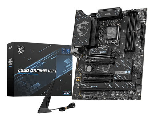 MSI MB Z890 GAMING WIFI , Z890,LGA1851,4DDR5,4PCI-Ex16,3M.2,1USB 40G,2USB 20G,8USB 5G, 4USB 2.0 [Z890 GAMING WIFI]