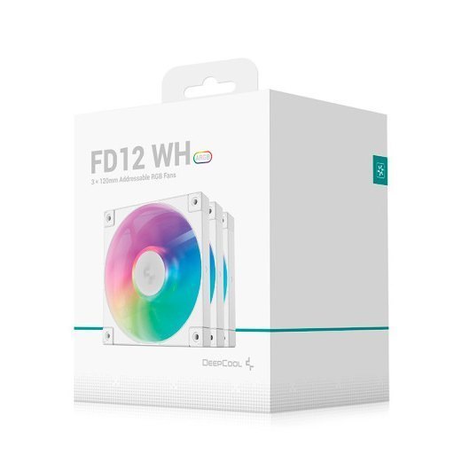 DEEPCOOL VENTOLE CASE FD12 ARGB BIANCO 3 IN 1 R-FD12-WHAPN3-G [R-FD12-WHAPN3-G]