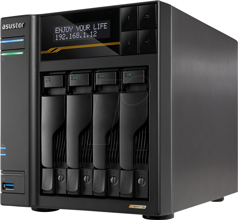 ASUSTOR NAS 4 BAIE QC 2.3GHZ 16GB RAM [AS6804T]
