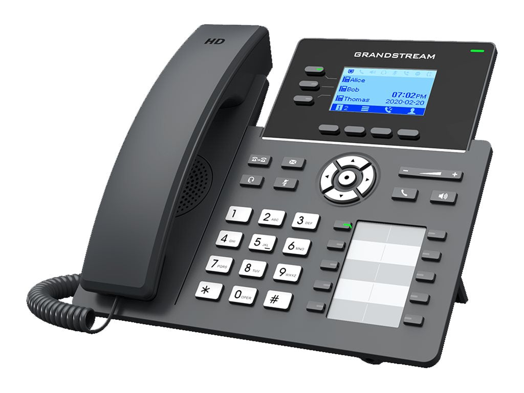 Grandstream GRP2604P - PoE IP PHONE, 3 linee, 6 account SIP, Gigabit, 10 BLF [GRP-2604P]