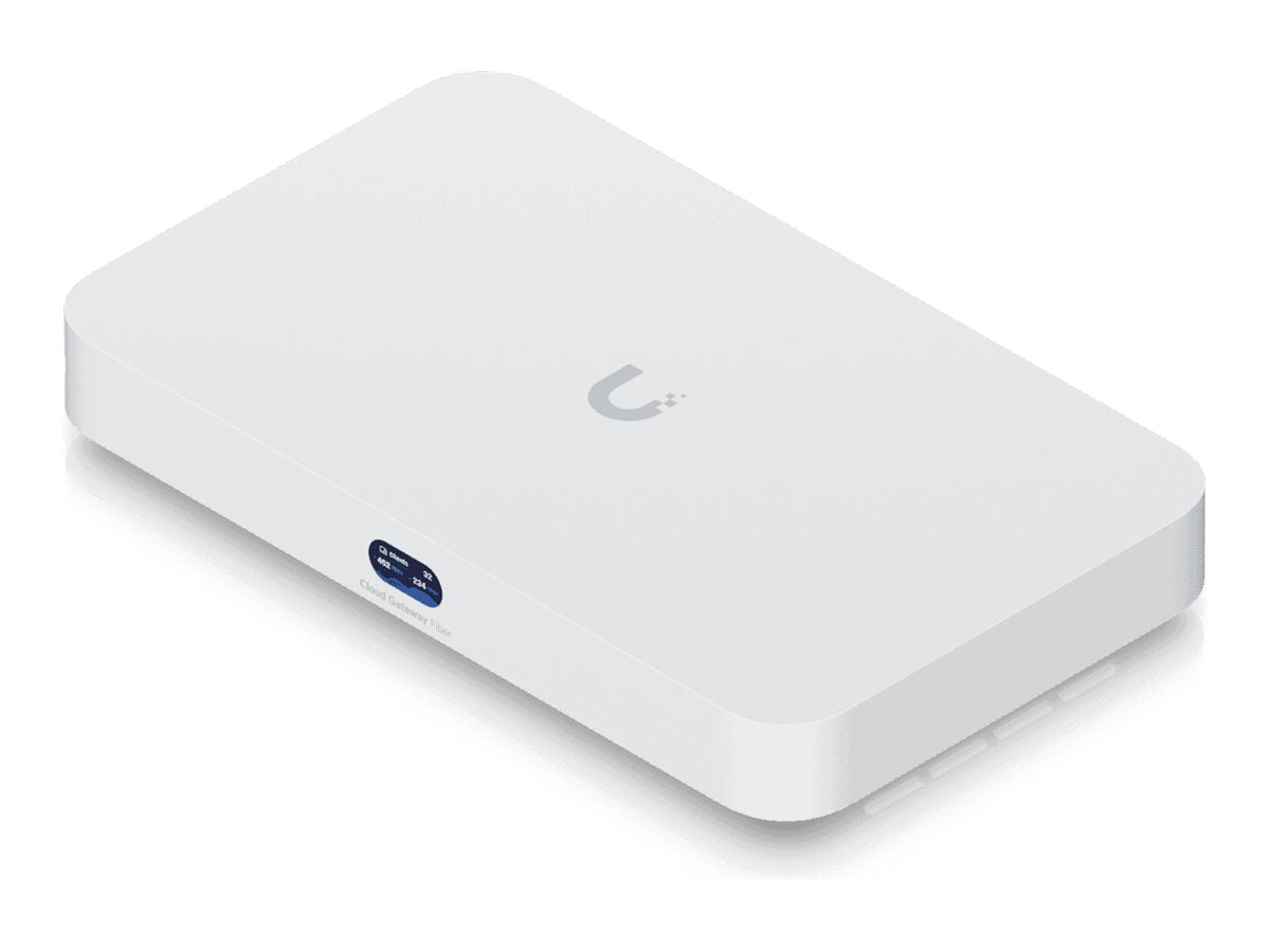Ubiquiti - UCG-Fiber-EU - Desktop UniFi Cloud Gateway with Quad-core ARM Cortex-A73 at 2.2 GHz, 3 GB DDR4, LAN x1 10G SFP+ and x1 10 GbE RJ45, WAN x1 10G SFP+ LAN port, Integrated 4-port switch with [UCG-Fiber-EU]