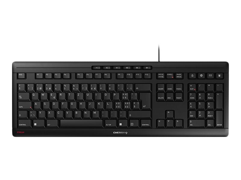 Cherry STREAM - Keyboard - Corded - Swiss QWERTZ - Black [JK-8500CH-2]