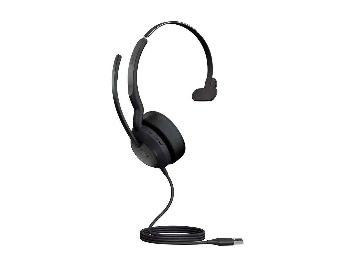 Jabra Evolve2 50 USB-A MS Mono - cuffia USB a filo con ANC e Bluetooth (per secondo dispositivo) PROMO FINO AD ESAURIMENTO SCORTE [25089-899-999]