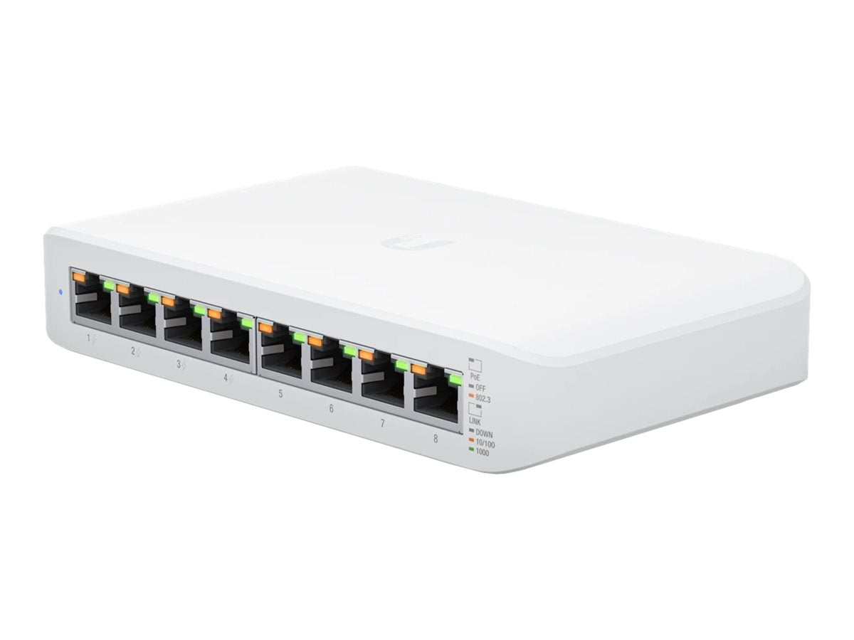 Ubiquiti Networks UniFi Switch Lite 8 PoE L2 Gigabit Ethernet (10/100/1000) Power over Ethernet (PoE) White [USW-LITE-8-POE]