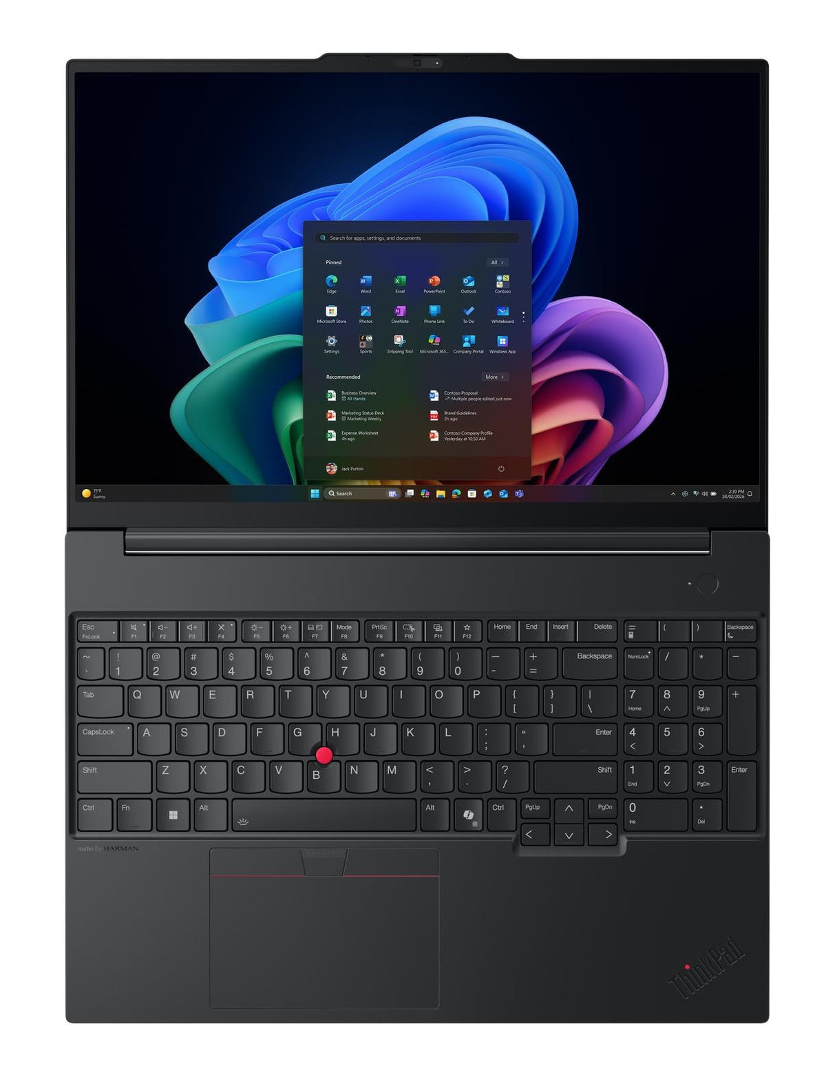 Lenovo ThinkPad E16 Gen 4 (Intel) Copilot+ PC, Intel Core Ultra 7, 40,6 cm (16"), 1920 x 1200 Pixel, 16 GB, 512 GB, Windows 11 Pro [21YC006MIX]