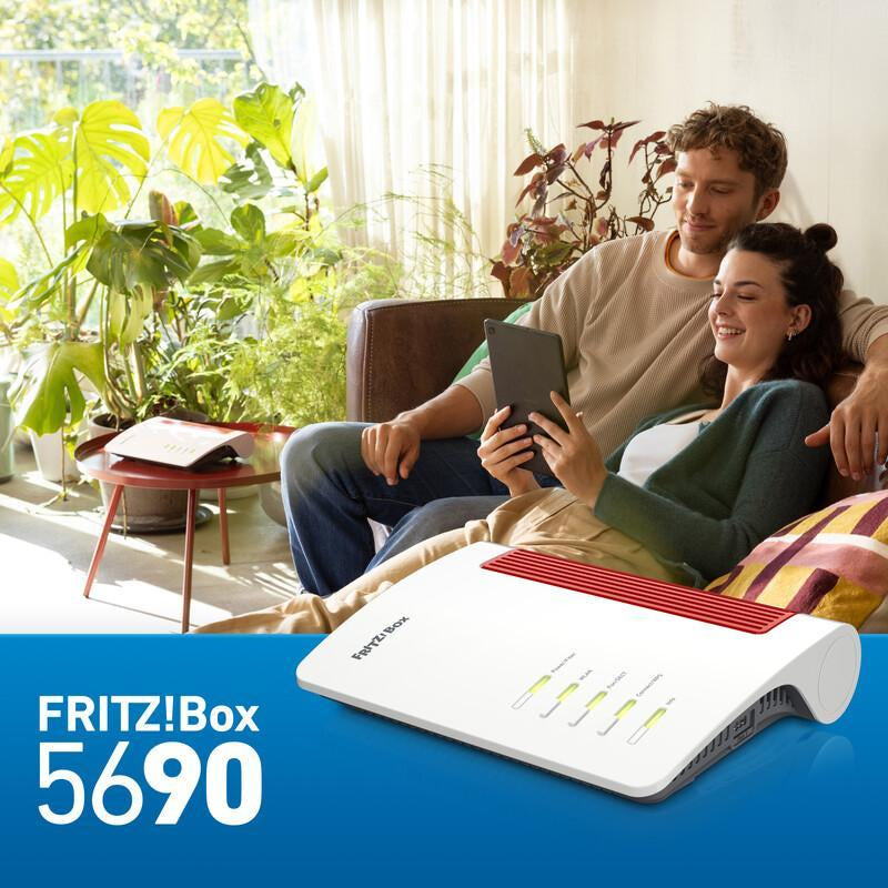 AVM FRITZ!Box 5690 int. (AON/GPON integrated)  Modem router WiFi 7, 2.5Gbit LAN/WLAN e DECT. [20003146-B2B]