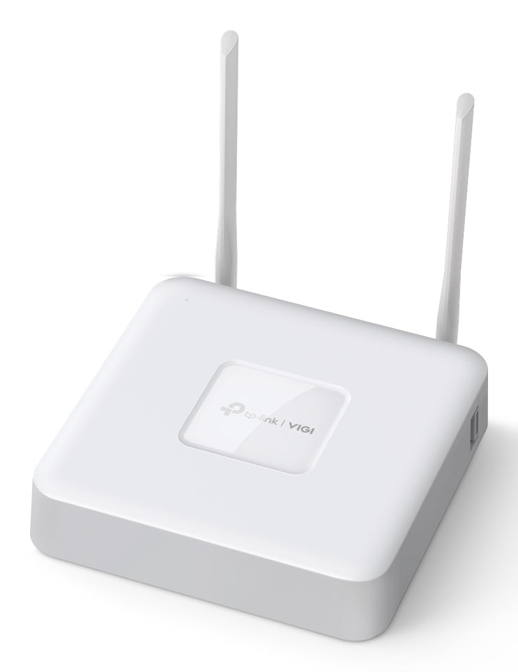 TP-Link - VIGI 8 Channel Wi-Fi Network Video Recorder, 1 SATA up to 10TB, 1x 100Mbps WAN Port, 1x 100Mbps LAN, Support Wireless Pairing [VIGINVR1108H-W]